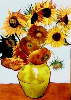 Reprodukcia obrazu od Van Gogha - Slnečnice